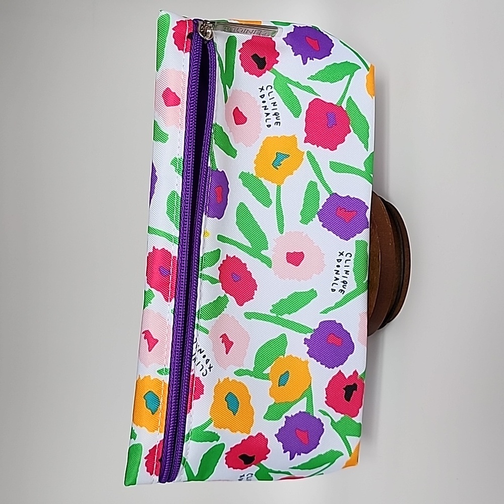 Clinique X Donald Floral Makeup Bag